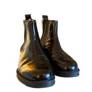 Gucci Men's Black Calfskin Mens Beyond Chelsea Ankle Boots